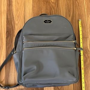 Kate Spade Grey Backpack LIKE NEW. NEVER USED.